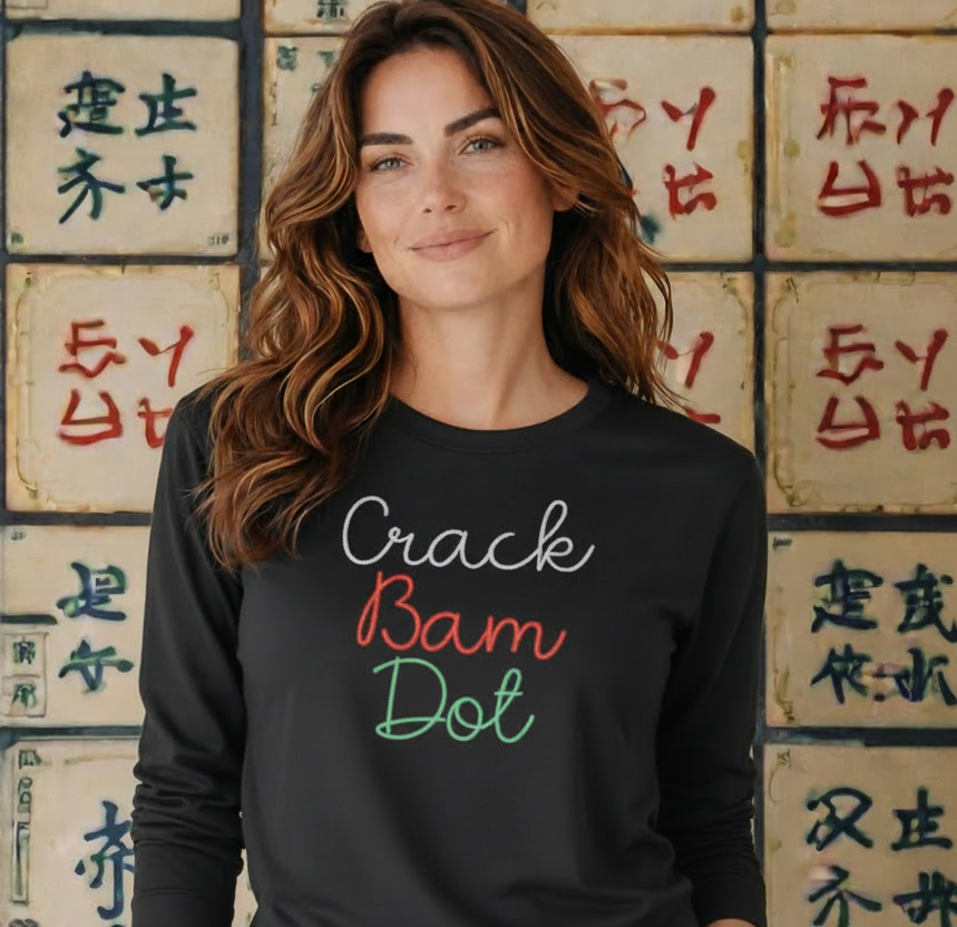 #402C Crack Bam Dot Short Sleeve Tee Shirt  /  Black or White