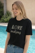 #603C Love Mahjong Short Sleeve Tee /  Black or White