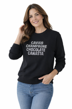 Caviar, Champagne, Chocolate, Canasta