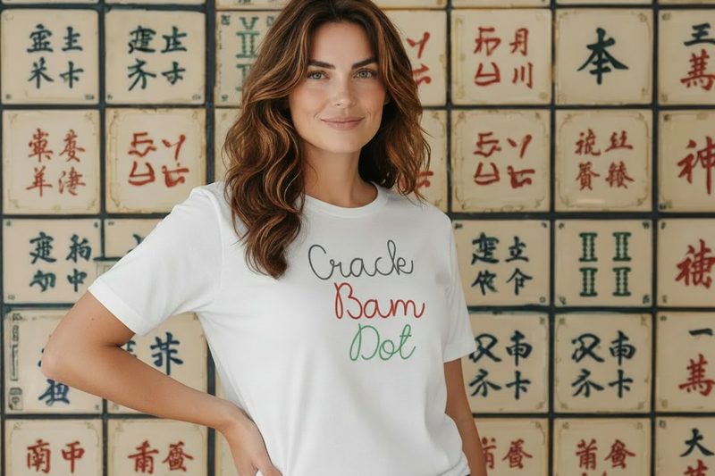 #402B Crack Bam Dot  Long Sleeve Tee Shirt  /  Black or White